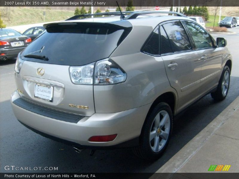 Savannah Beige Metallic / Ivory 2007 Lexus RX 350 AWD
