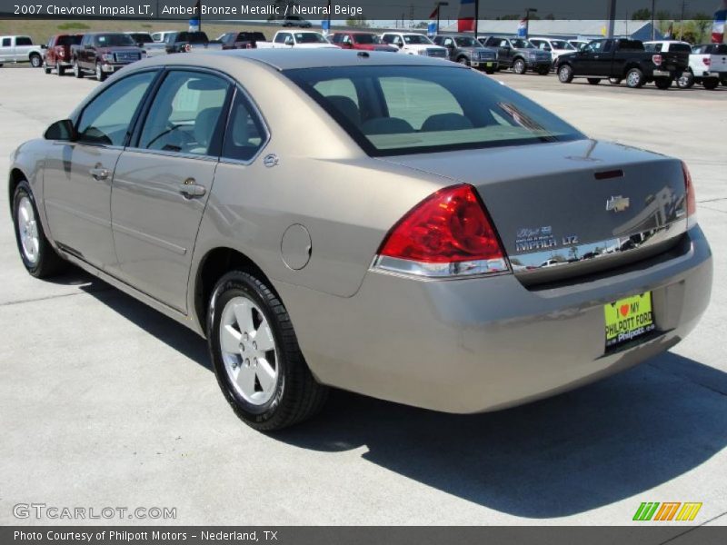 Amber Bronze Metallic / Neutral Beige 2007 Chevrolet Impala LT