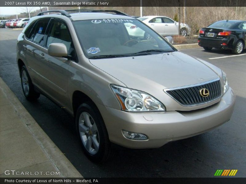 Savannah Beige Metallic / Ivory 2007 Lexus RX 350 AWD