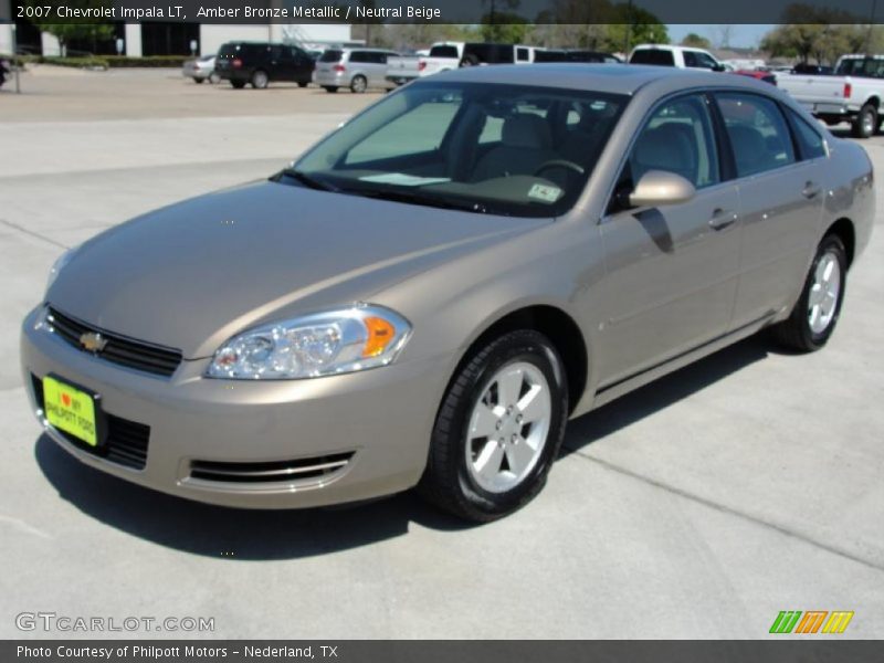 Amber Bronze Metallic / Neutral Beige 2007 Chevrolet Impala LT