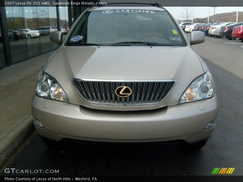 Savannah Beige Metallic / Ivory 2007 Lexus RX 350 AWD