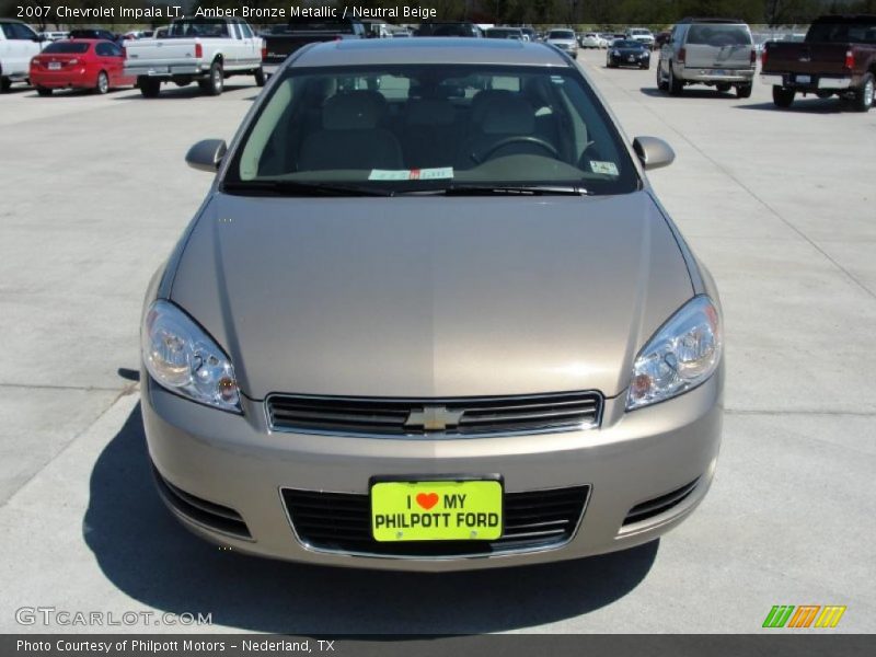Amber Bronze Metallic / Neutral Beige 2007 Chevrolet Impala LT