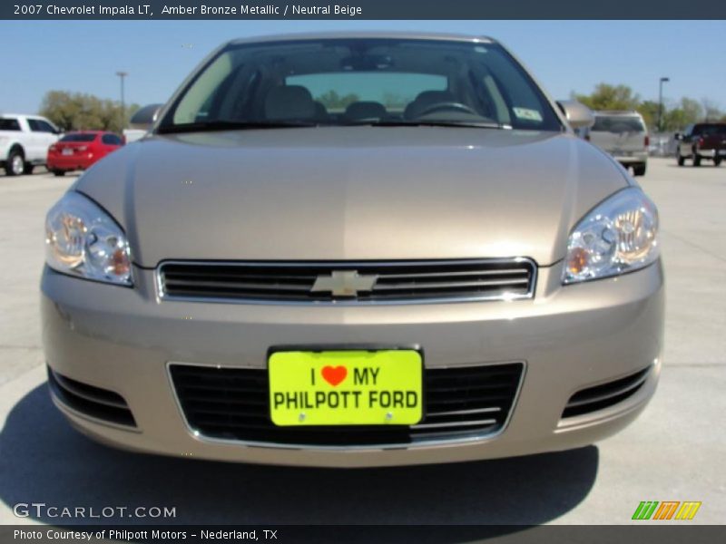 Amber Bronze Metallic / Neutral Beige 2007 Chevrolet Impala LT