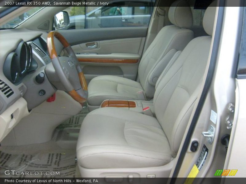 Savannah Beige Metallic / Ivory 2007 Lexus RX 350 AWD