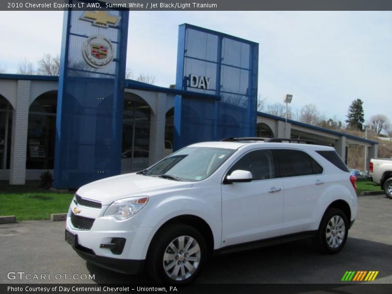 Summit White / Jet Black/Light Titanium 2010 Chevrolet Equinox LT AWD