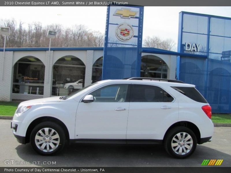 Summit White / Jet Black/Light Titanium 2010 Chevrolet Equinox LT AWD