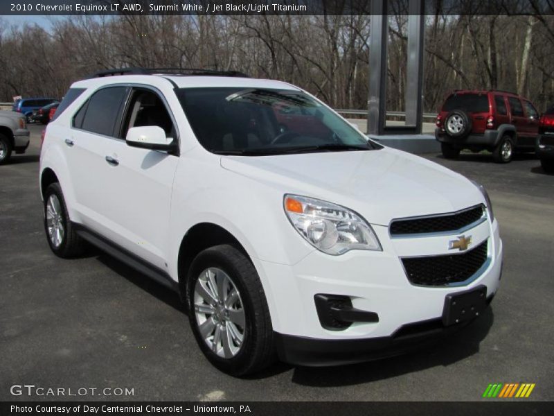 Summit White / Jet Black/Light Titanium 2010 Chevrolet Equinox LT AWD