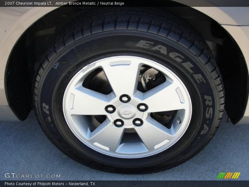 Amber Bronze Metallic / Neutral Beige 2007 Chevrolet Impala LT