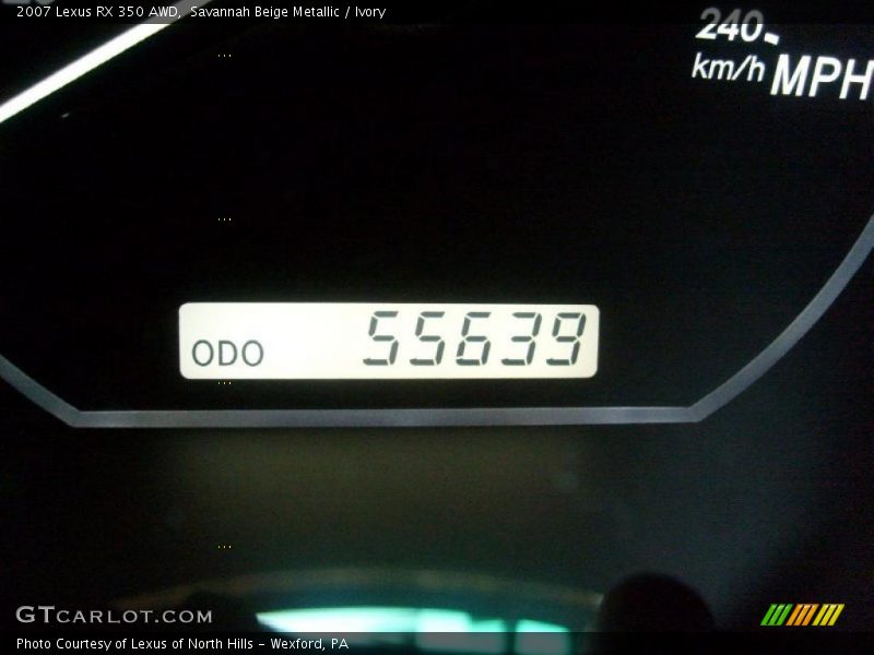 Savannah Beige Metallic / Ivory 2007 Lexus RX 350 AWD