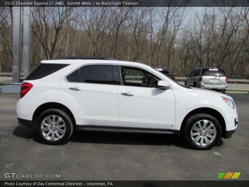 Summit White / Jet Black/Light Titanium 2010 Chevrolet Equinox LT AWD