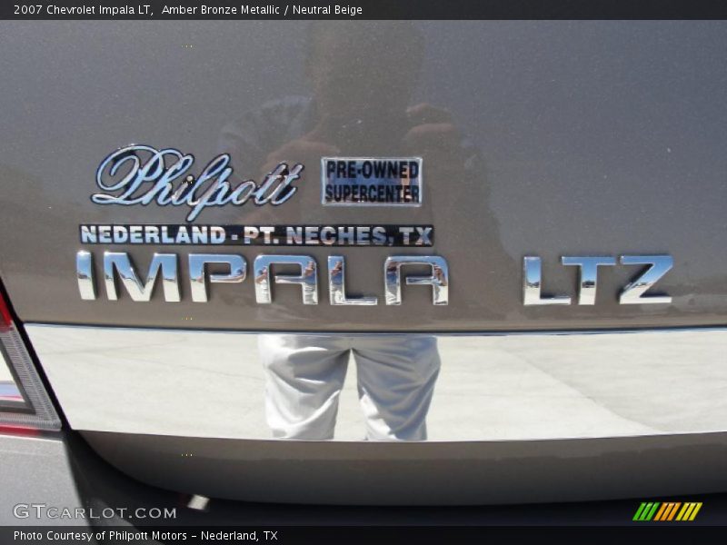 Amber Bronze Metallic / Neutral Beige 2007 Chevrolet Impala LT
