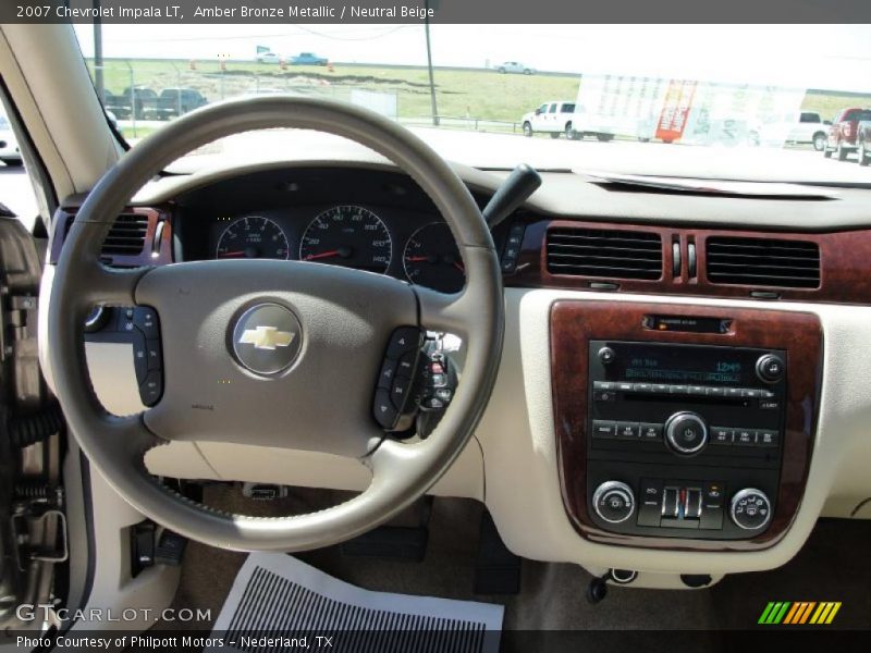 Amber Bronze Metallic / Neutral Beige 2007 Chevrolet Impala LT