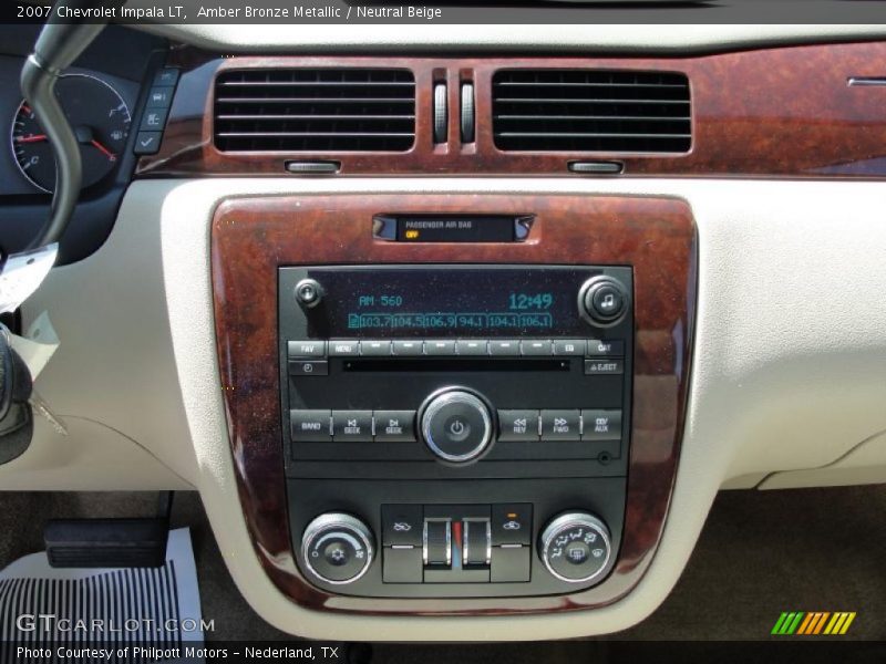Amber Bronze Metallic / Neutral Beige 2007 Chevrolet Impala LT