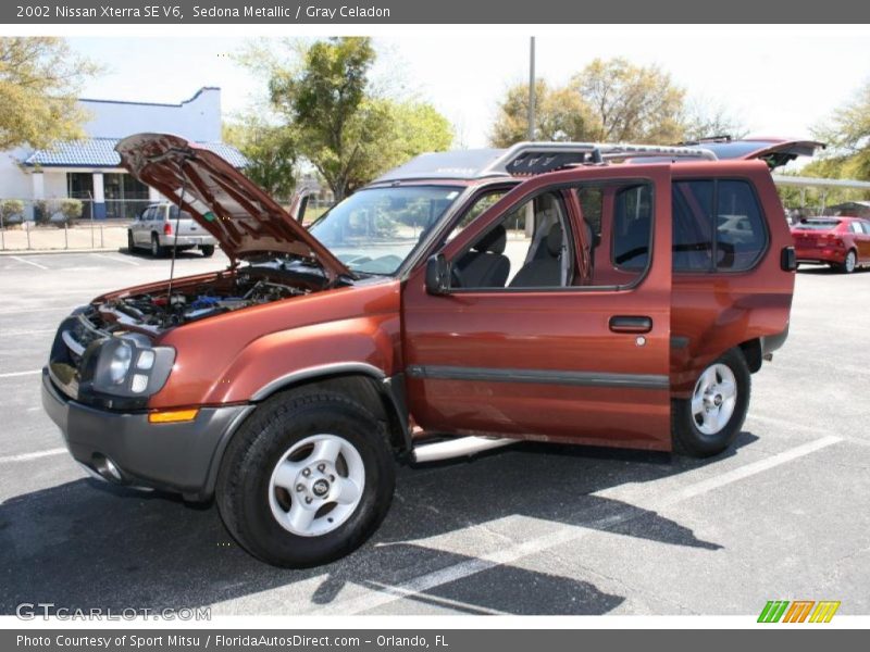 Sedona Metallic / Gray Celadon 2002 Nissan Xterra SE V6