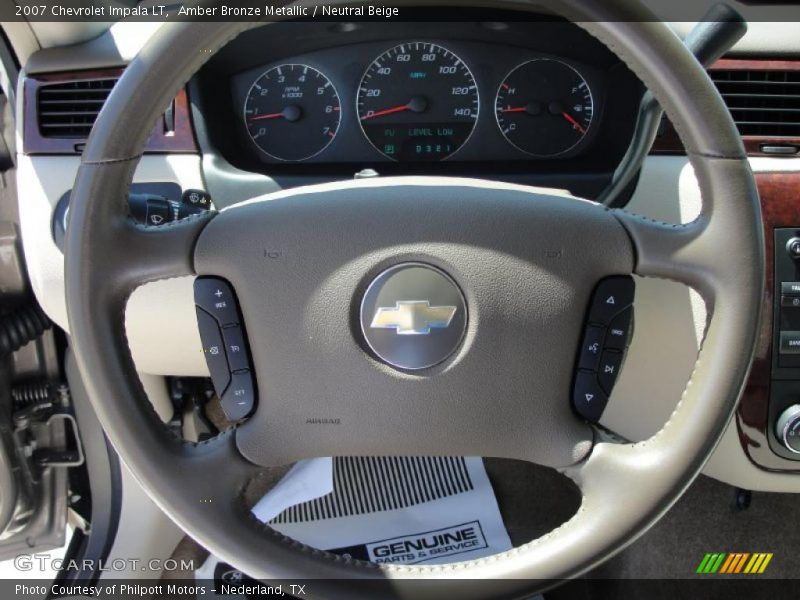 Amber Bronze Metallic / Neutral Beige 2007 Chevrolet Impala LT