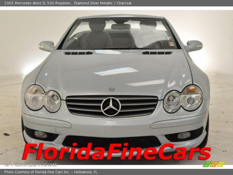 Diamond Silver Metallic / Charcoal 2003 Mercedes-Benz SL 500 Roadster