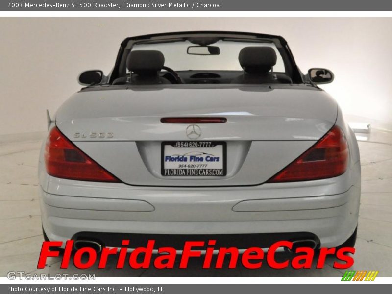 Diamond Silver Metallic / Charcoal 2003 Mercedes-Benz SL 500 Roadster
