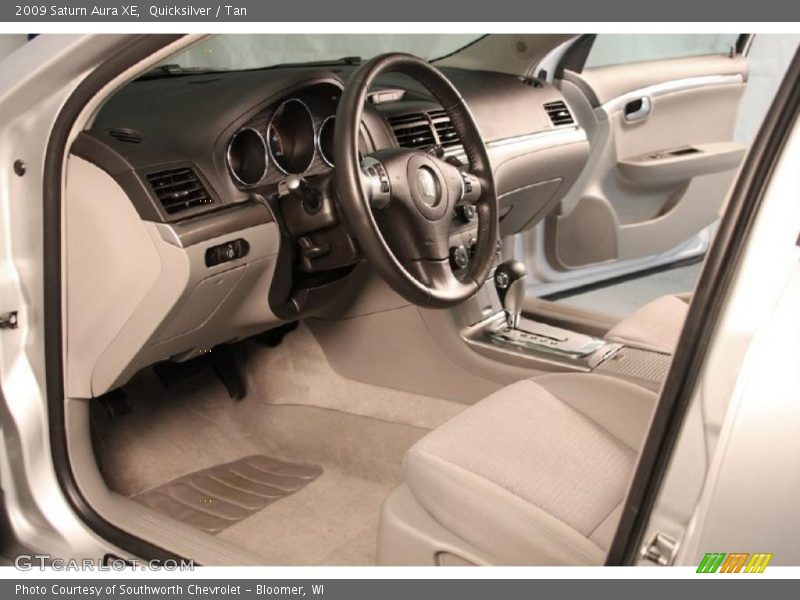 Quicksilver / Tan 2009 Saturn Aura XE
