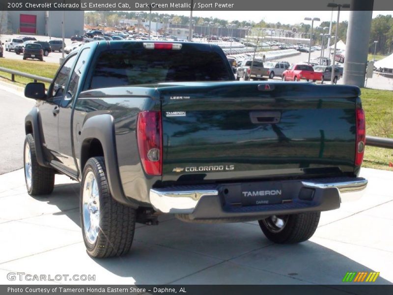 Dark Green Metallic / Sport Pewter 2005 Chevrolet Colorado LS Extended Cab