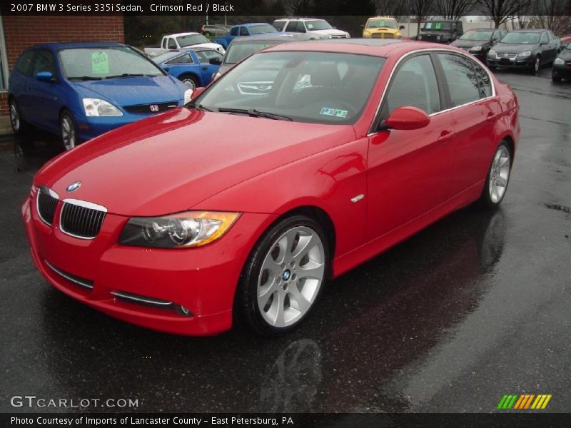 Crimson Red / Black 2007 BMW 3 Series 335i Sedan