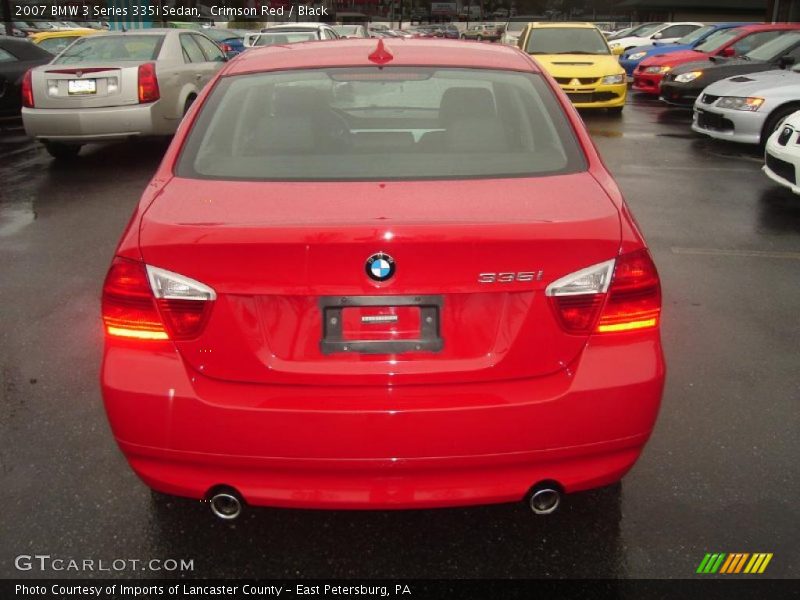 Crimson Red / Black 2007 BMW 3 Series 335i Sedan