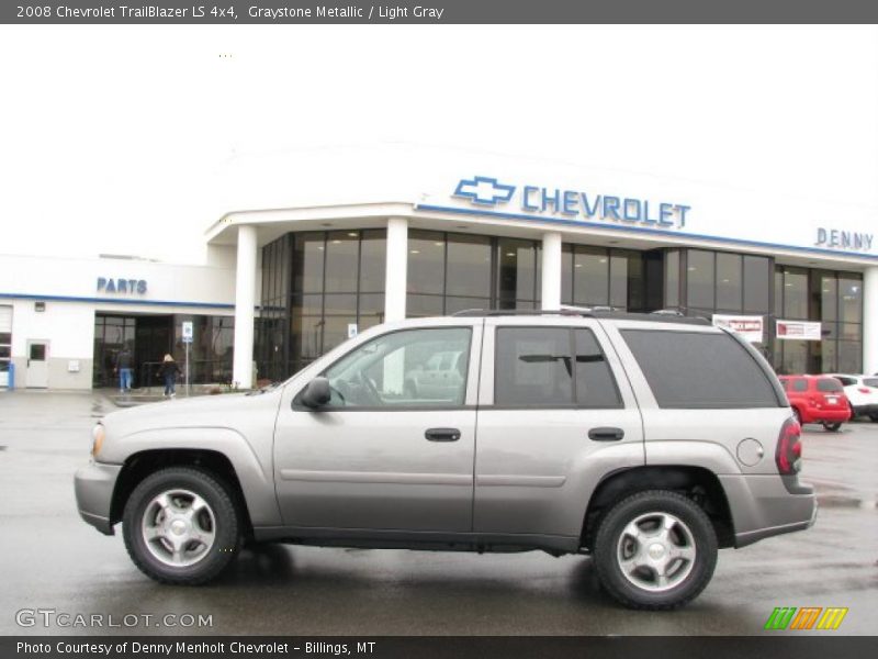 Graystone Metallic / Light Gray 2008 Chevrolet TrailBlazer LS 4x4
