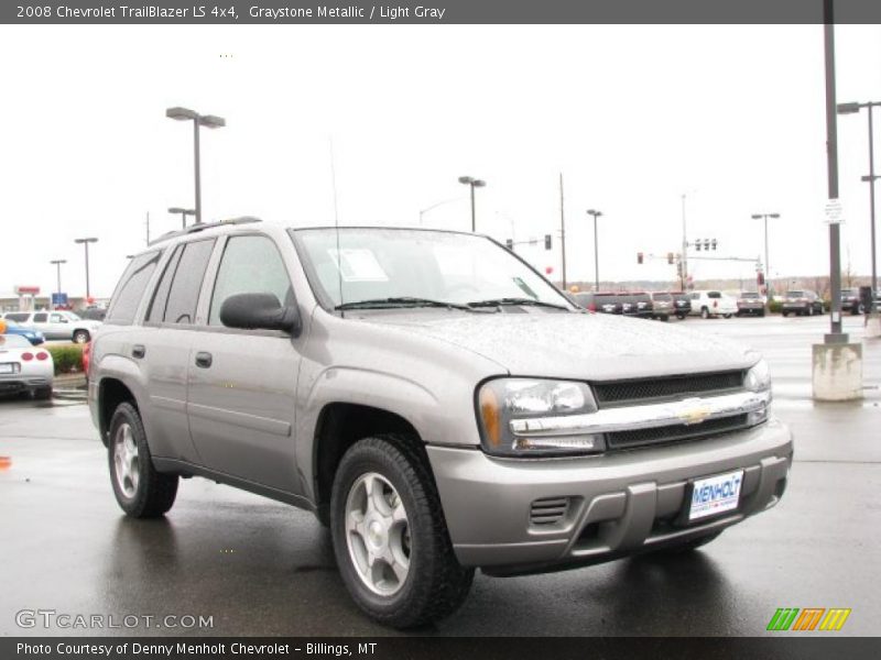 Graystone Metallic / Light Gray 2008 Chevrolet TrailBlazer LS 4x4