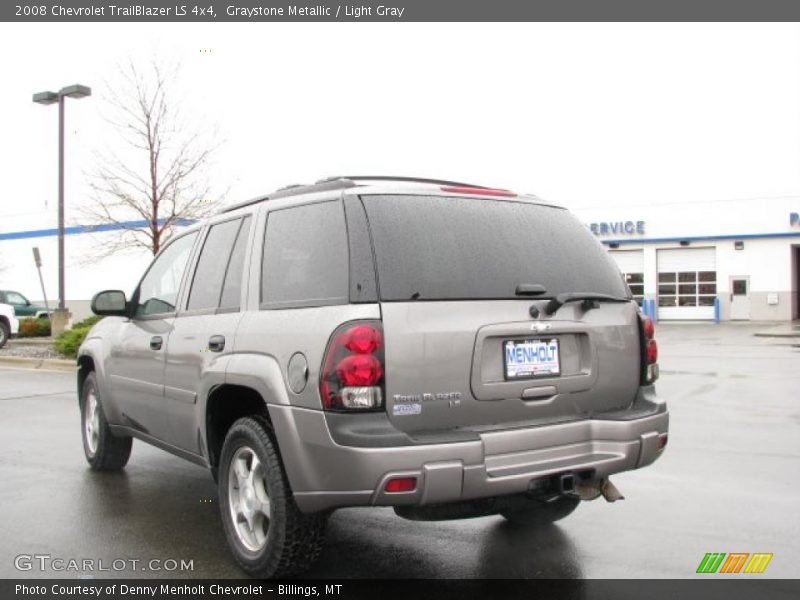 Graystone Metallic / Light Gray 2008 Chevrolet TrailBlazer LS 4x4