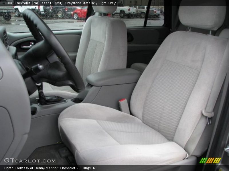Graystone Metallic / Light Gray 2008 Chevrolet TrailBlazer LS 4x4