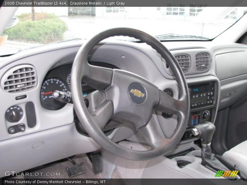 Graystone Metallic / Light Gray 2008 Chevrolet TrailBlazer LS 4x4