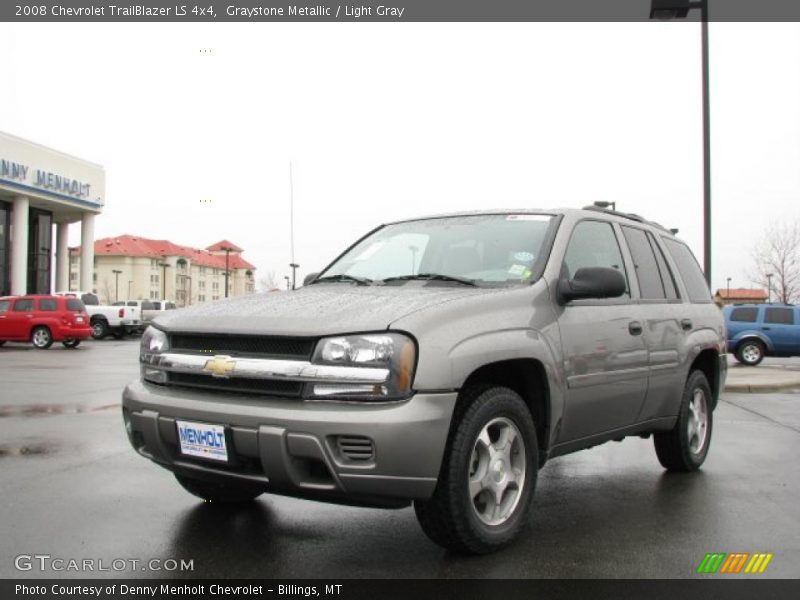 Graystone Metallic / Light Gray 2008 Chevrolet TrailBlazer LS 4x4