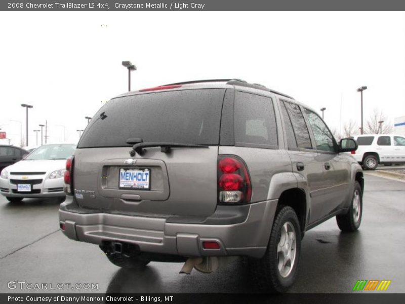 Graystone Metallic / Light Gray 2008 Chevrolet TrailBlazer LS 4x4