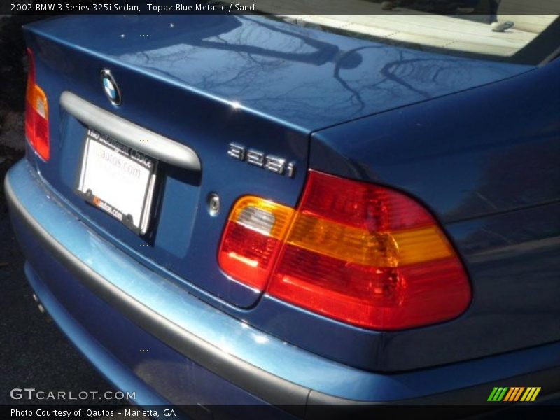 Topaz Blue Metallic / Sand 2002 BMW 3 Series 325i Sedan