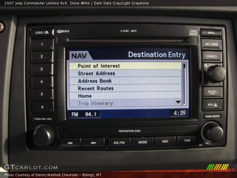 Stone White / Dark Slate Gray/Light Graystone 2007 Jeep Commander Limited 4x4