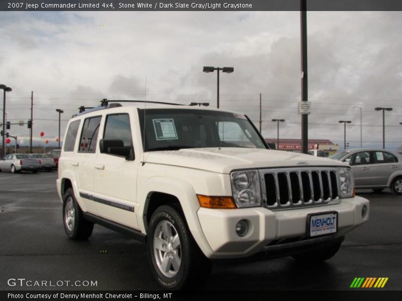 Stone White / Dark Slate Gray/Light Graystone 2007 Jeep Commander Limited 4x4