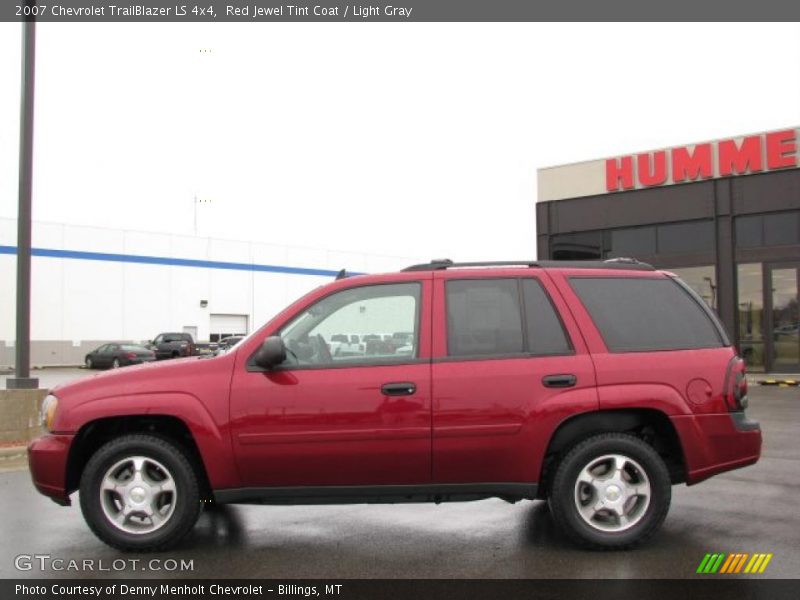 Red Jewel Tint Coat / Light Gray 2007 Chevrolet TrailBlazer LS 4x4