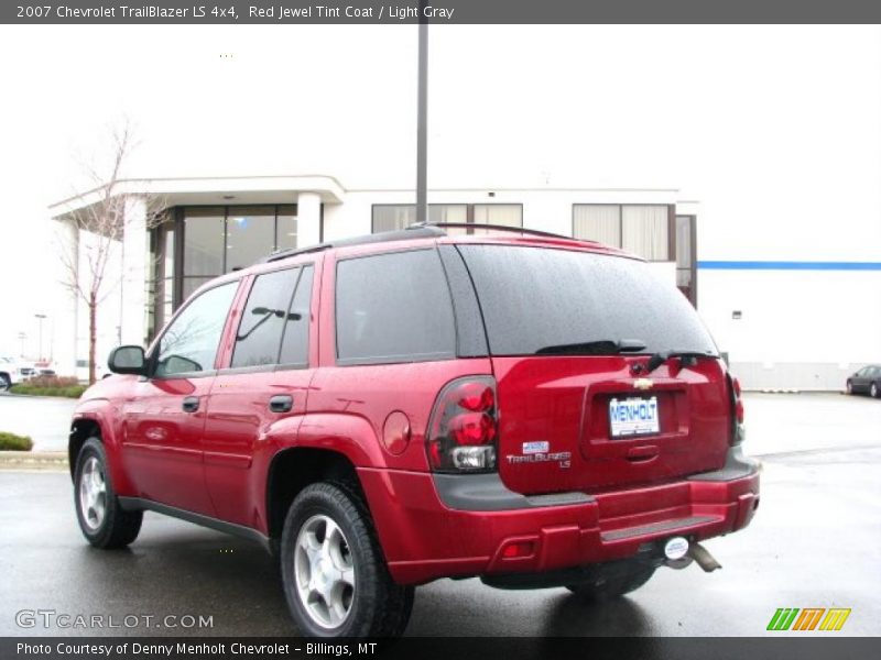Red Jewel Tint Coat / Light Gray 2007 Chevrolet TrailBlazer LS 4x4
