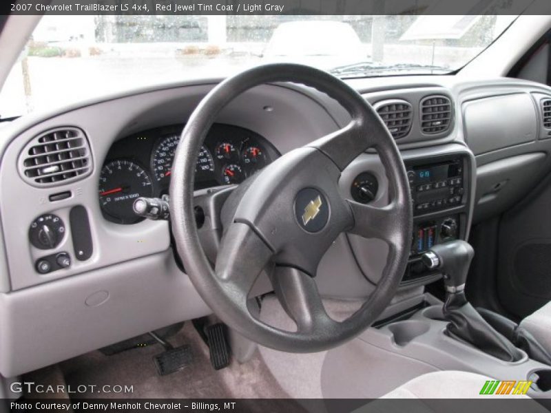 Red Jewel Tint Coat / Light Gray 2007 Chevrolet TrailBlazer LS 4x4