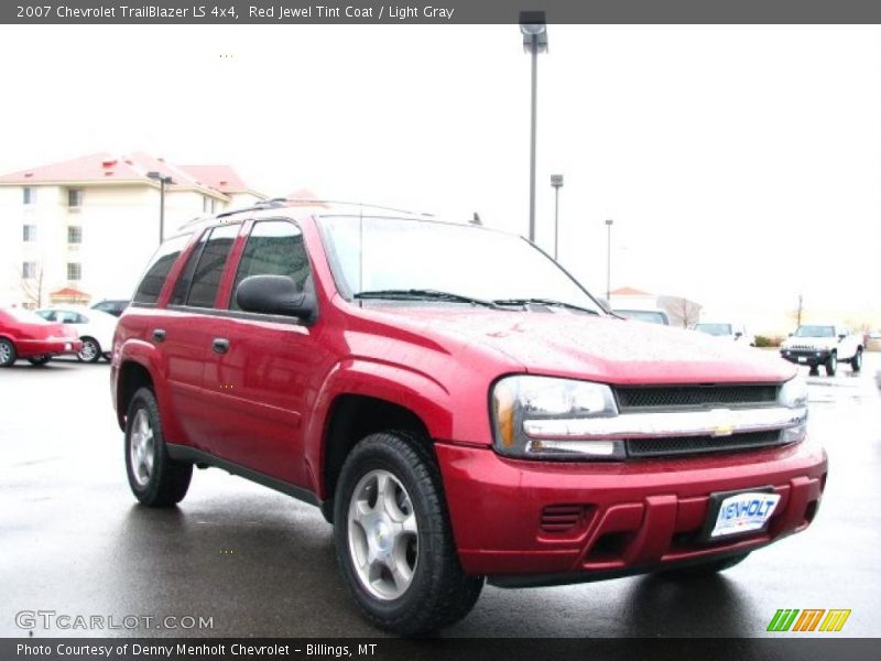 Red Jewel Tint Coat / Light Gray 2007 Chevrolet TrailBlazer LS 4x4