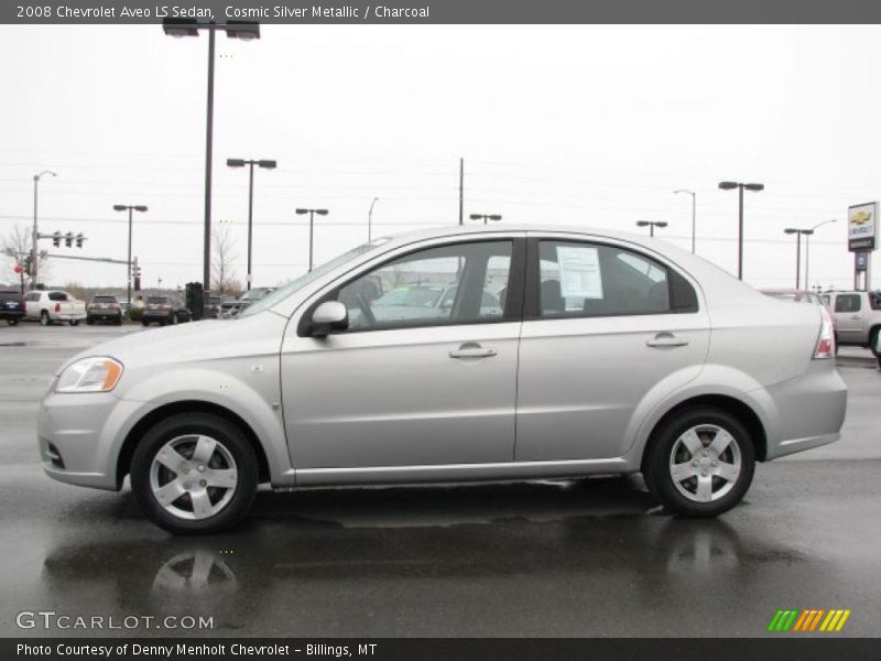 Cosmic Silver Metallic / Charcoal 2008 Chevrolet Aveo LS Sedan