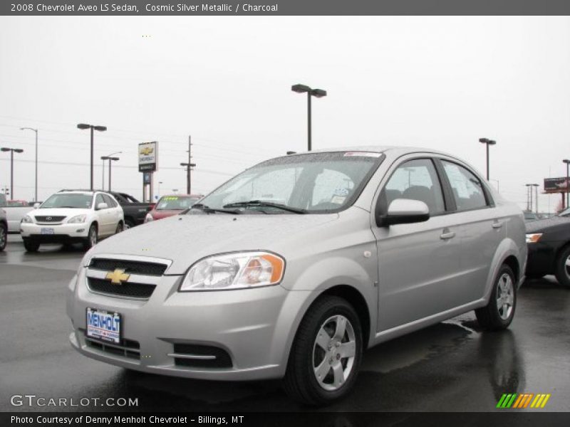 Cosmic Silver Metallic / Charcoal 2008 Chevrolet Aveo LS Sedan