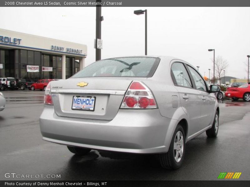 Cosmic Silver Metallic / Charcoal 2008 Chevrolet Aveo LS Sedan