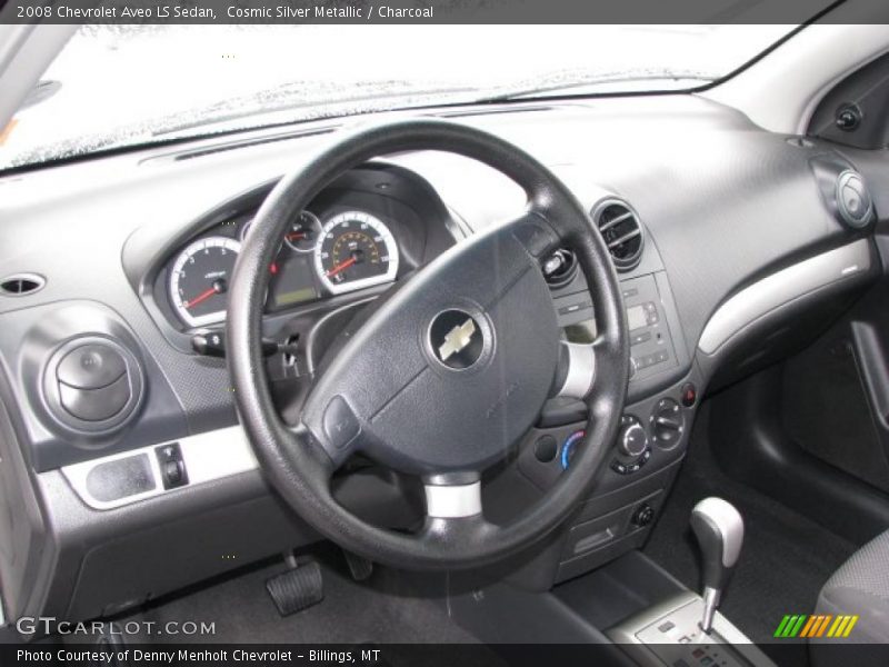 Cosmic Silver Metallic / Charcoal 2008 Chevrolet Aveo LS Sedan