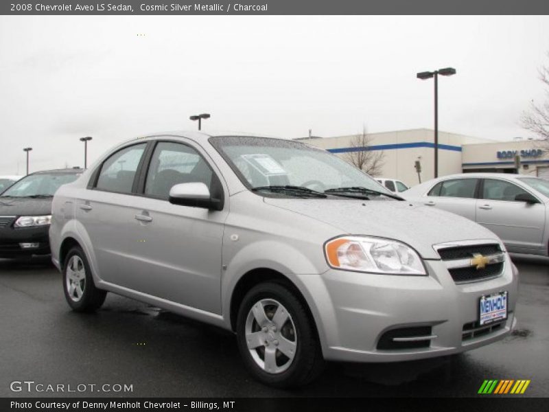 Cosmic Silver Metallic / Charcoal 2008 Chevrolet Aveo LS Sedan