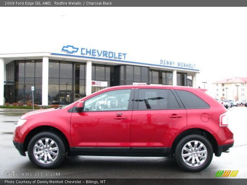 Redfire Metallic / Charcoal Black 2009 Ford Edge SEL AWD
