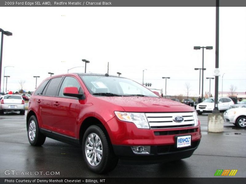 Redfire Metallic / Charcoal Black 2009 Ford Edge SEL AWD
