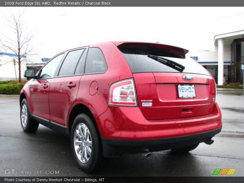 Redfire Metallic / Charcoal Black 2009 Ford Edge SEL AWD