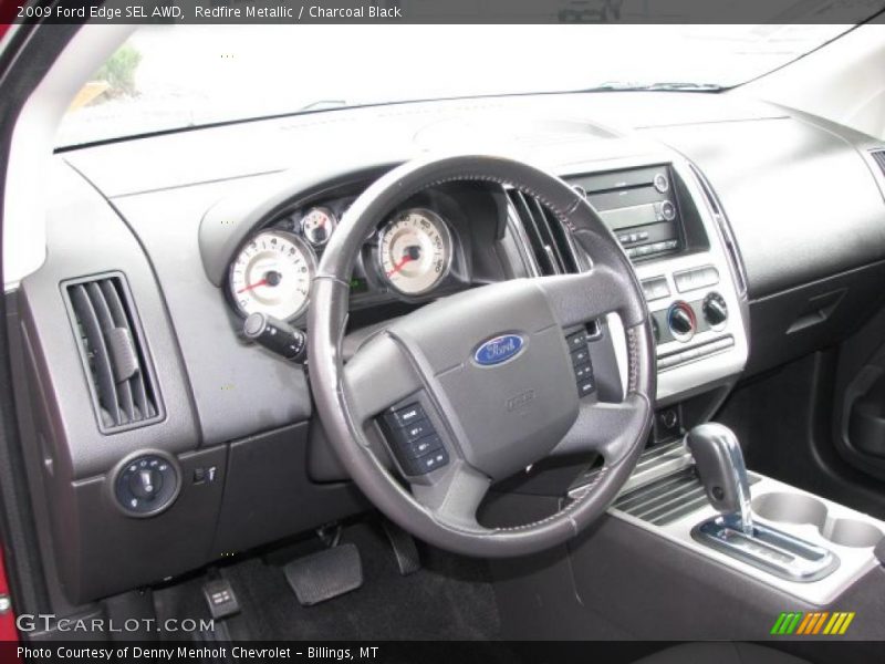 Redfire Metallic / Charcoal Black 2009 Ford Edge SEL AWD