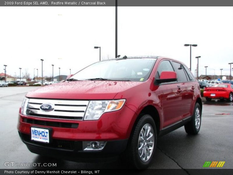 Redfire Metallic / Charcoal Black 2009 Ford Edge SEL AWD