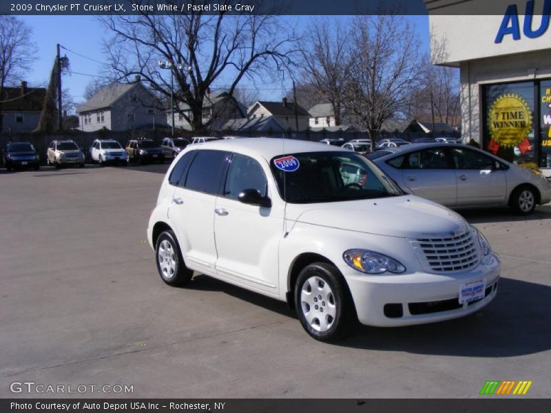 Stone White / Pastel Slate Gray 2009 Chrysler PT Cruiser LX